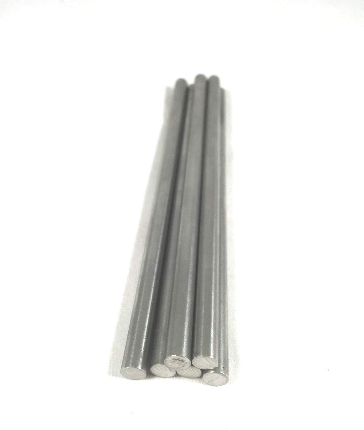 1/8" .125 Pin Stock Round Rod Knife Making- Stainless- 2 PCS x 6"