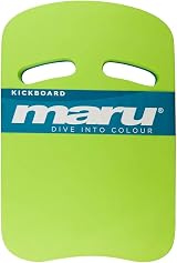 Maru Lime Blue Swimming Kickboard EVA Foam Easy-Grip 42x28cm Kids & Adults view 4
