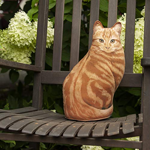 Fiddler's Elbow Orange Tabby Cat Door Stop, Decorative Door Stopper, Interior, Unique Doorstop