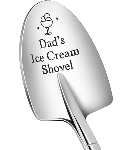 Dad's Ice Cream Shovel - Custom Engraved Stainless Steel Spoon, Father’s Day Gift Set With Card & Bag, Sentimental Present For Dad, Grandpa - View #7