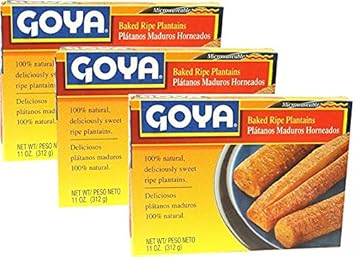 Goya Baked Ripe Plantains 11 Oz Pack of 3: Amazon.com ...