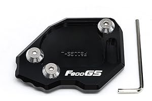 CNC Kickstand Pad Side Stand Enlarge Foot Extension Plate for F800GS F 800GS 2008-2014 (Left Side) Motorcycle