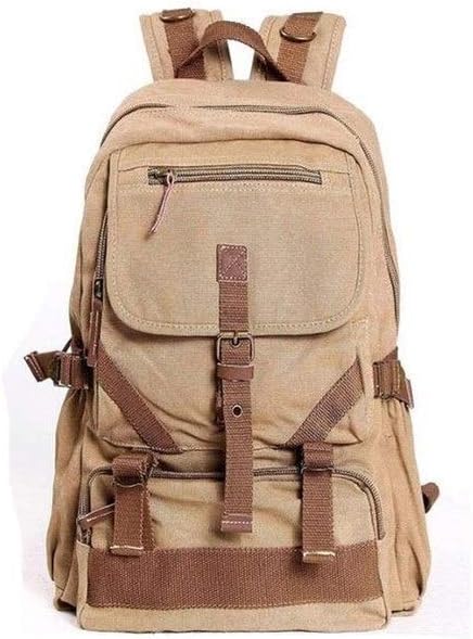 Amazon Co Jp ファッションメンズキャンバスカーサリーバックパックレジャーショッピング旅行turgidキャパシティパッケージ メンズバッグ Color Brown Size S ホーム キッチン