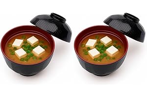 JapanBargain Brand Set of 2 Japanese Rice Bowls with Lid