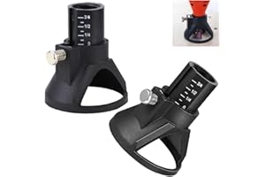 TorSor 2 Pack Rotary Tool Guide Router Attachement Locator Positioner with Depth Gauge for Cutting Carving Engraving Grinding Milling Cutter Electric Drill Bits Routering Tool Project Woodworking