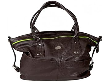leather look changing bag