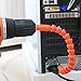 Enhanced Edition Flexible Extension Magnetic Screwdriver Extention Hex Shaft Screw Power Drill Connection Tip 11.8'' Flex Adapter W/Extend Drive Quick Connect Adaptor Size Hexagon 1/4 '' (1)