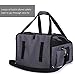 Pettom Pet Car Booster Seat Carrier Airline Approved for Dog Cat Puppy Small Animal Travel Cage (Gray, Large-Hold Pet up to 15lb)