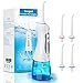 Cordless Water Flosser with Detachable Water Reservoir Rechargeable Oral Irrigator Dental Flosser Waterproof 3 Pressure Modes with 4 Jet Tips and Travel Bag