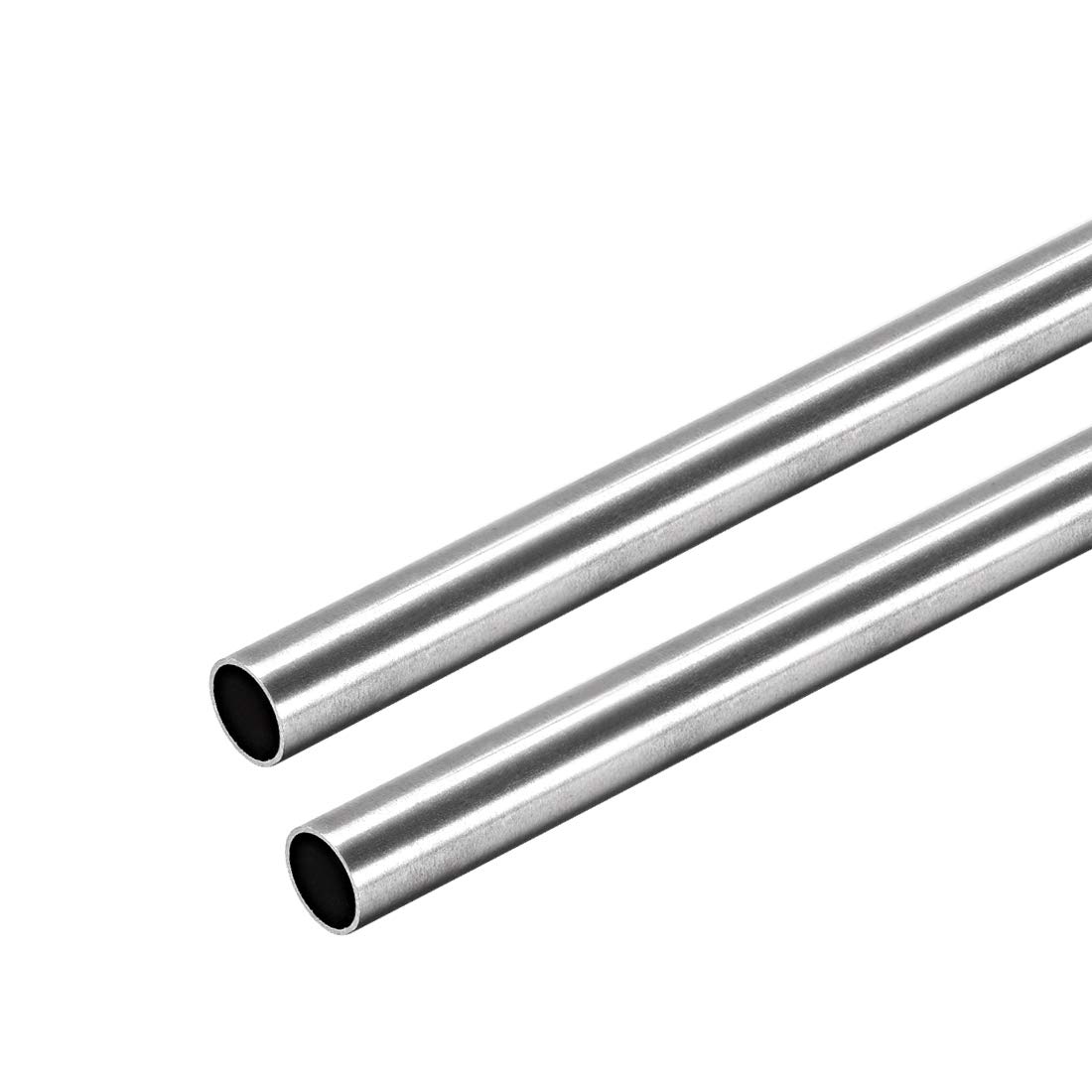 uxcell 304 Stainless Steel Round Tubing 7mm OD 0.4mm Wall Thickness 250mm Length Seamless Straight Pipe Tube 2 Pcs