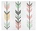 Sweet Jojo Designs Accent Floor Rug Bedroom Decor for Grey, Coral and Mint Woodland Arrow Girls Kids Bedding Collection