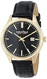 Caravelle New York Men's 44B106 Analog Display Japanese Quartz Black Watch