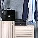 TWING Black Pu Leather 20 Grid Jewelry Watch Display Organizer Gloss Top Box Case Large