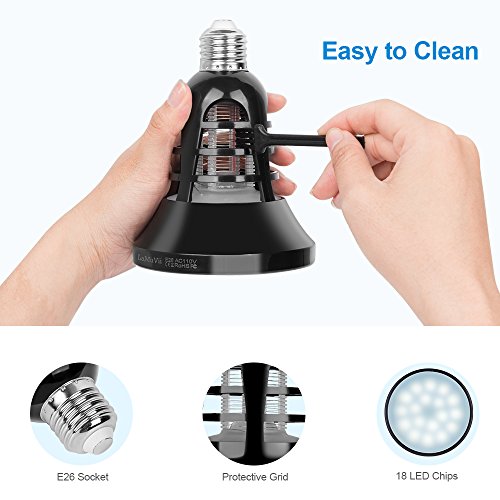image for LaMuVii E26 8W Mosquito Killer Bug Zapper Light Bulbs 110V-2 Modes for