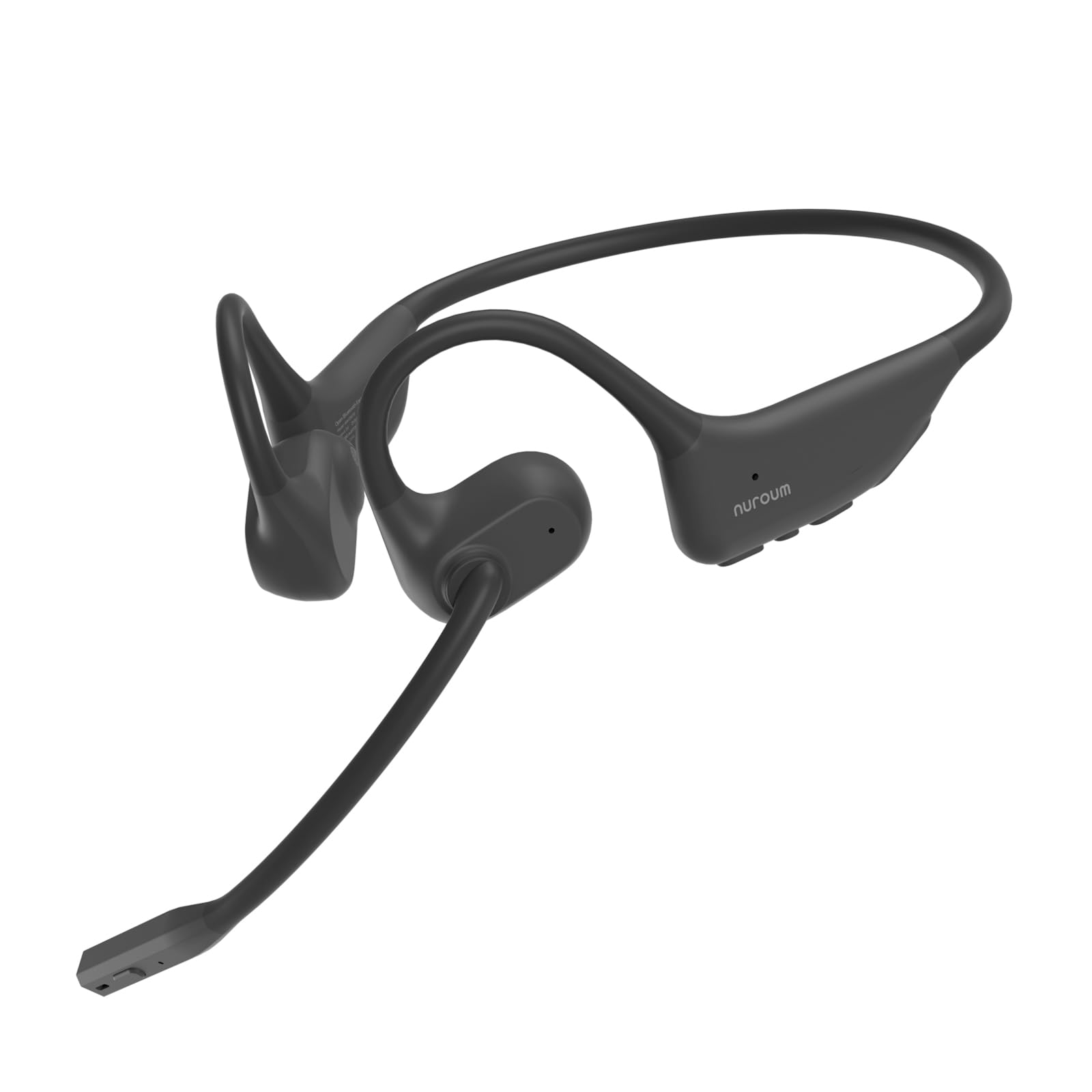 Nuroum OW20B Open Ear Headphones Wireless with Microphone, HiFi 4 DSP Noise Cancelling Mics for Work, Bluetooth 5.3 Multipoint Connection Headset with Mute Button for PC/Mac/Phone, Zoom/Teams Calls