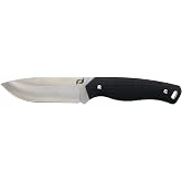 Schrade Delta Class Exertion Drop Point Fixed Blade 8.5in with 4in AUS-10 Steel Blade and Non-Slip Grip for Outdoor Survival, Camping and Hunting