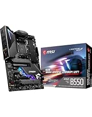 MSI MPG B550 Gaming Carbon WiFi Gaming Motherboard (AMD AM4, DDR4, PCIe 4.0, SATA 6Gb/s, Dual M.2, USB 3.2 Gen 2, HDMI/DP, Wi-Fi 6 AX, ATX) (B550GCARBWIFI)
