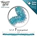 Christmas Tree Iridescent Blue Tinsel Garland Metallic Streamers Unicorn and Winter Wonderland Party Happy New Year Ceiling Hanging Decorations