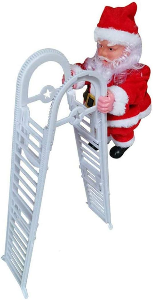 Papai Noel subindo escada