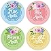 PAMBO Monthly Baby Stickers | Waterproof Milestone Newborn Boys & Girls Flower Stickers | Perfect for Celebrations/Photo Keepsake | 16in1