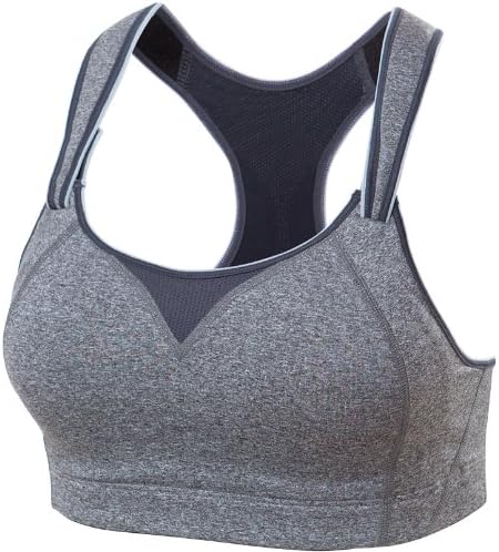 Amazon Com Moving Comfort Women S Rebound Racer Bra Gray 30b