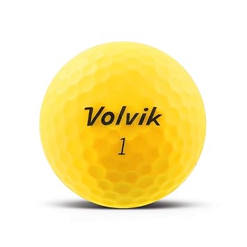volvik Vivid pelota de golf Mate Amarillo - Individual Impreso con ...