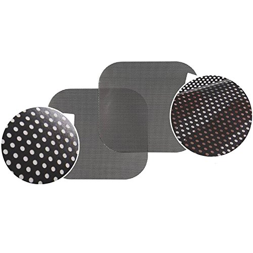 Car Side Window Sunshade Sticker, Lecone 2 PCS Black Reusable Perforated Static Cling Electrostatic Self-Adhesive Vehicle Screen Windshield Film for Baby Kids UV Protection (28"X20")
