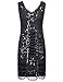 PrettyGuide Women's 1920s Flapper Dress Gatsby Sequin Scalloped Inspired Cocktail Dress
