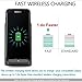 Fast Wireless Charger Galaxy S8, S8 Plus, S7, S7 Edge, S6 Edge Plus, Note 5 - Peyou 10W Qi Wireless Charging Stand for Samsung Galaxy S8/S8 Plus/S7/S7 Edge/S6 Edge Plus/Note 5 - No AC Adapter