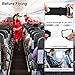 Airplane Seat Belt Extender, 7-32 inch Adjustable Portable Airline Seatbelt Extender, Fits All Airlines EXCEPT Southwest (Black)