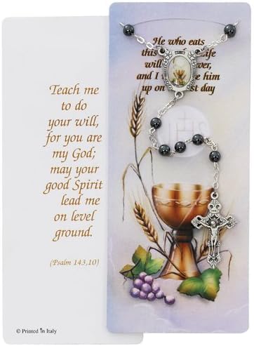 Communion Rosary with Bookmark Great First Rosary Boy Girls Rosary Communion Gift