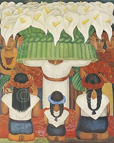 Flower Festival Feast Of Santa Anita 1931 Diego Rivera Latino Cool Warm Colors Print Poster 11x14 By Picture Peddler Amazon Fr Cuisine Maison