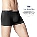 Lapasa Men's Pouch Trunk Micro Modal Low Rise Boxer Brief (Pack of 4 pcs) Light Black S