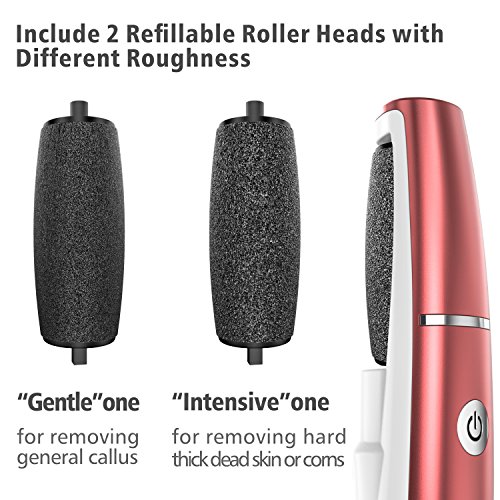 Electric Callus Remover and Shaver by Fcolor, Rechargeable Dead Skin
