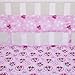 Disney Minnie Mouse Bows are Best Secure-Me Crib Liner, Pink/Aqua/White