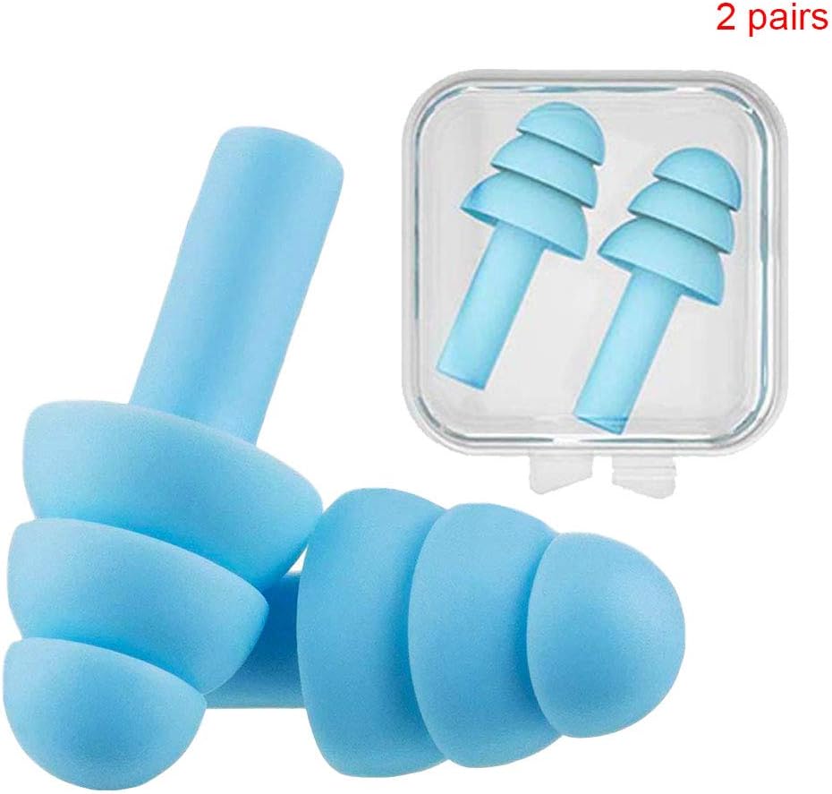 2Pairs Soft Foam Ear Plugs for Sleeping Noise Cancelling