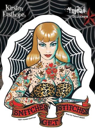 Kirsten Easthope - Snitches Get Stitches - Sticker/Decal