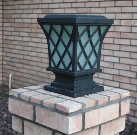 Premium Classic Solar Pillar Light In Black