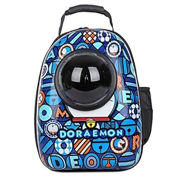 SRI Astronaut Pet Cat, Dog Puppy Carrier Space Capsule Breathable Blue Travel Backpack
