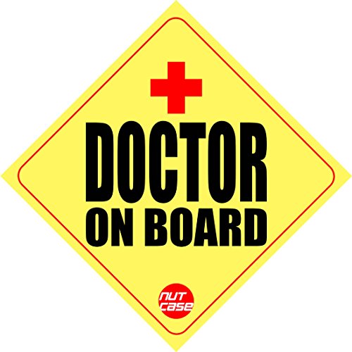 Nutcase Vinyl Doctor On Board Window Car Sticker, 6.3 x 6.3 x 0.1 Inches, Multicolour Nutcase Vinyl Doctor On Board Window Car Sticker, 6.3 x 6.3 x 0.1 Inches, Multicolour