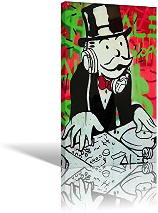 Monopoly DJ - Abstract Canvas - Hand Made In The US - Framed And Ready To Hang