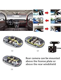 Eagle Eye Car Dash Cam Rear View Mirror Dual Lens Front and Rear Camera Backup Reverse Camera Parking Assistant 4.3" 1080P Screen Night Vision