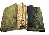 C4T Industries Military Sniper Veil - Tactical Camouflage Scrim Net Face Scarf Wrap - 100% Cotton - 48