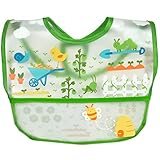 green sprouts  Wipe-Off Bib, Green Garden (Single)