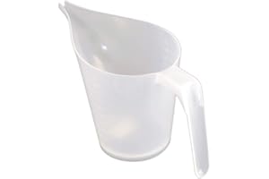 LiebeWH 1000ML Plastic Funnel Jug Measuring Cup with Long Pointed Mouth Tip for Kitchen Prep Jam Batter Syrup Cooking Measure