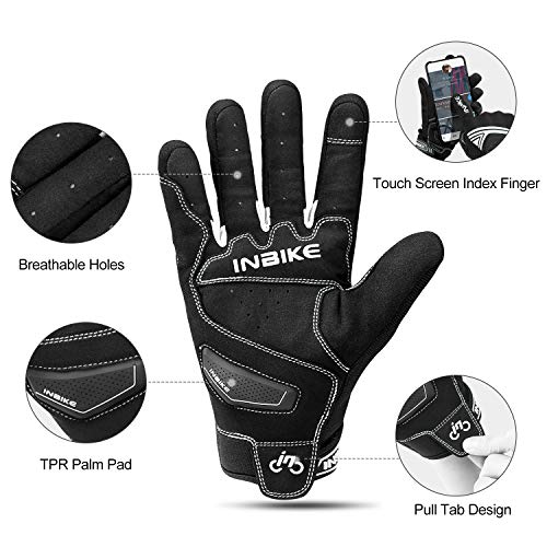 INBIKE Motorhandschoenen voor Mannen Ademend Touchscreen Harde Knokkel Volledige Vinger Fietsen Mountainbike Rijden - Image 3