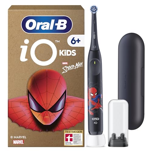 Oral-B iO Kids 6+ Marvel Spiderman Elektrische Zahnbürste Kinder, Schwarz