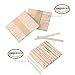Mudder 400 Pieces Wax Applicator Sticks Wood Craft Sticks for Hair Removal Eyebrow Wood Spatulas Applicator (200 Pieces Large and 200 Pieces Small)