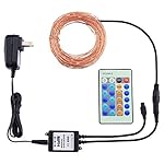 HaMi Outdoor Led String Lights,Waterproof 66ft/20m 200LEDs Flexible Copper Wire Light,Dimmable Firefly Lights with UL Certified for Wedding,Party [12-Month Warranty] - Warm White