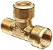 Anderson Metals-06227-04 Brass Pipe Fitting, Forged Street Tee, 1/4